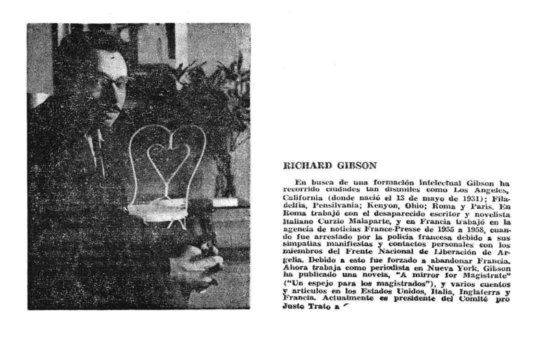 Richard T. Gibson photo, _Lunes de Revolucion_ p.6